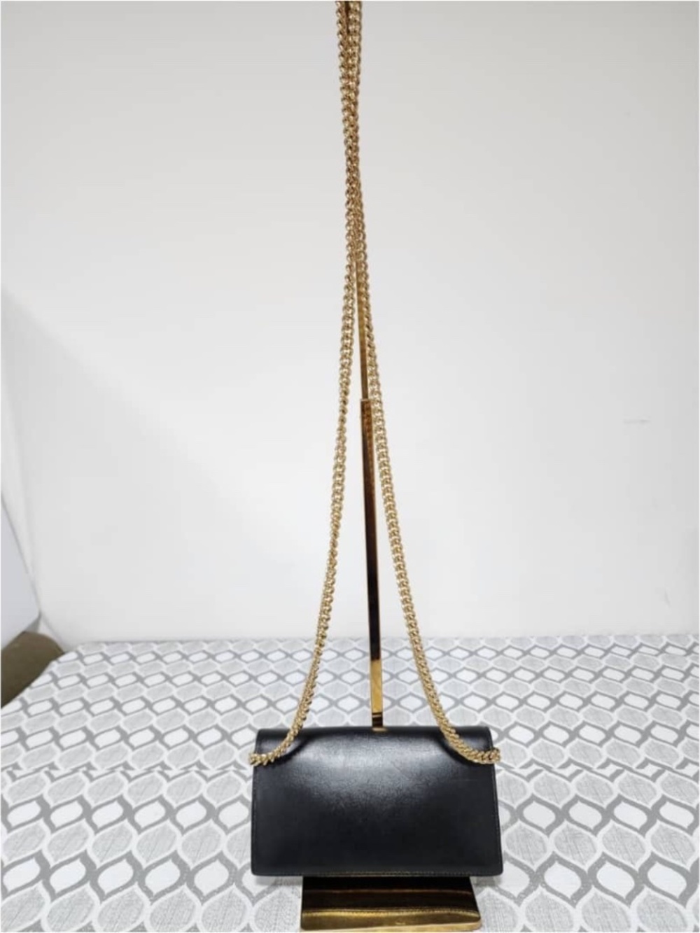 Authentic Gucci 1955 Horsebit Horsebit 19 Shoulder/Crossbody Bag Black - Picture 4 of 12